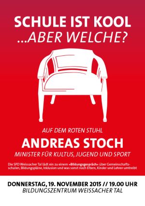 Plakat zum 39. Roten Stuhl