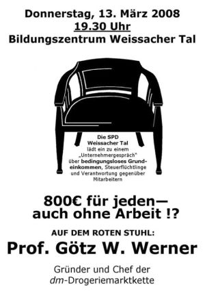 Plakat zum 33. Roten Stuhl