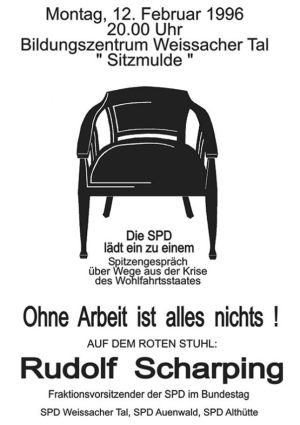Plakat zum 15. Roten Stuhl