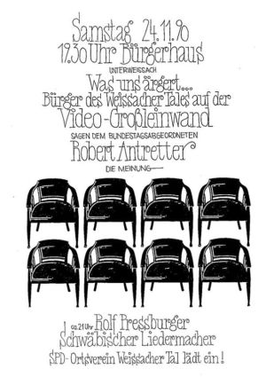 Plakat zum 4. Roten Stuhl