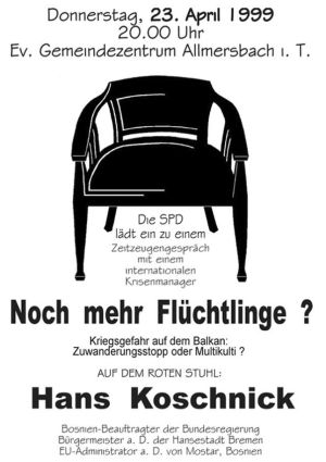 Plakat zum 20. Roten Stuhl