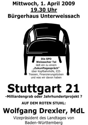 Plakat zum 34. Roten Stuhl
