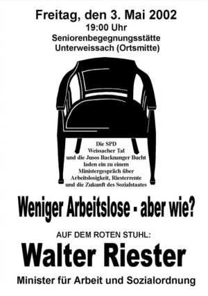 Plakat zum 25. Roten Stuhl