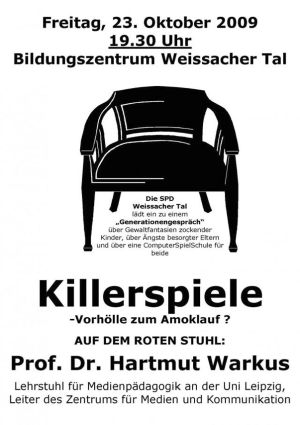 Plakat zum 36. Roten Stuhl