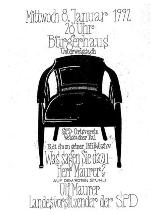 Plakat zum 8. Roten Stuhl