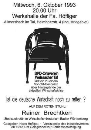 Plakat zum 11. Roten Stuhl