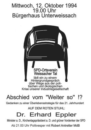 Plakat zum 13. Roten Stuhl