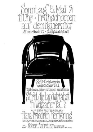 Plakat zum 5. Roten Stuhl