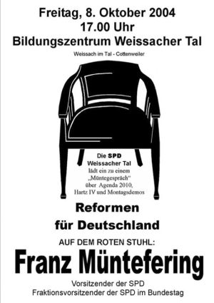 Plakat zum 28. Roten Stuhl