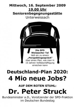 Plakat zum 35. Roten Stuhl