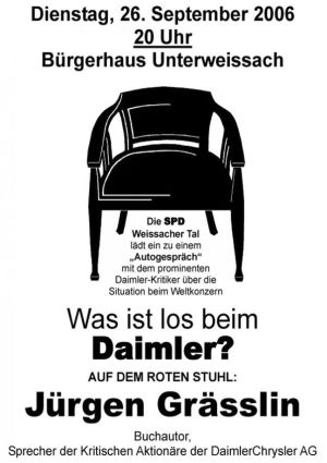 Plakat zum 31. Roten Stuhl